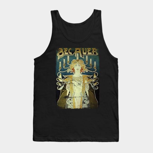 Art Nouveau - Bec Auer Alphonse Mucha Tank Top by AltrusianGrace